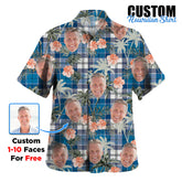 Clan Roberton Tartan Custom Face Hawaiian Shirt – Unisex Gift for Family Members, Summer Party IX25 Roberton Tartan Tartan Hawaii Shirt