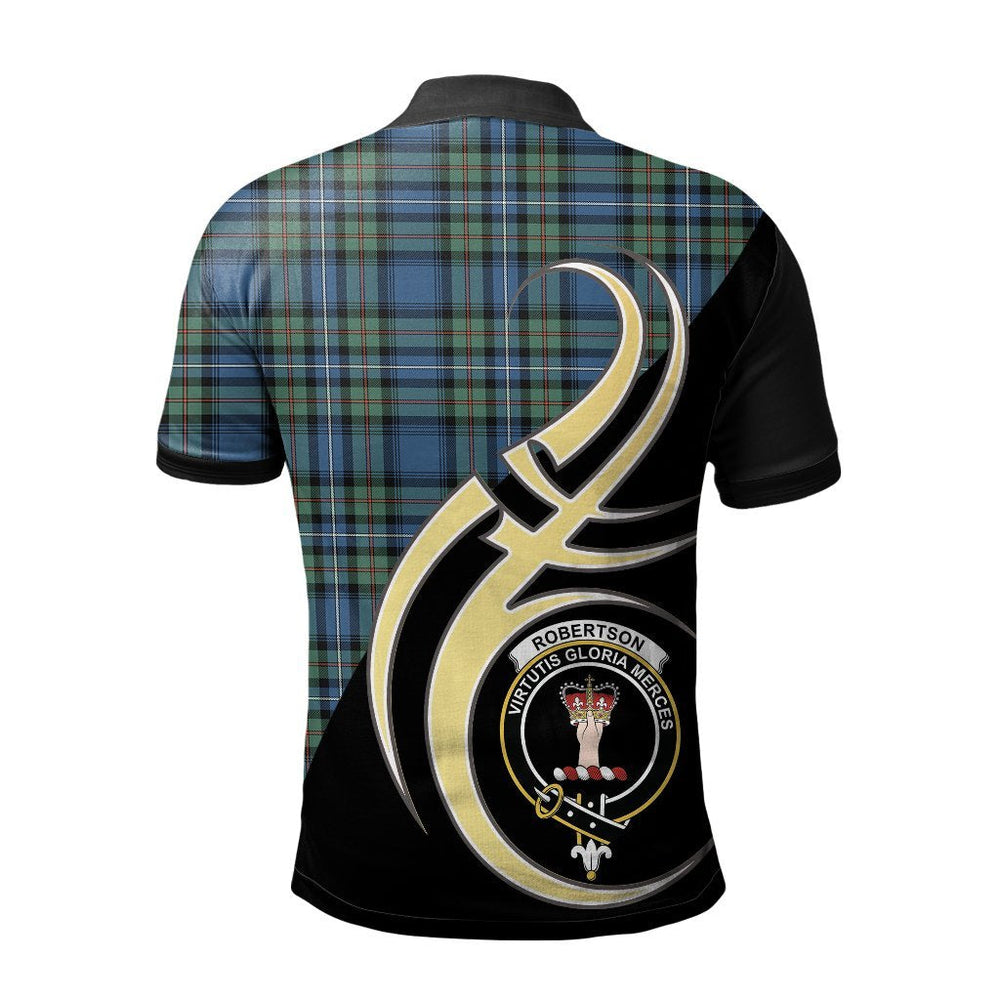 Clan Robertson Hunting Ancient Tartan Polo Shirt - Believe In Me Style UR56 Robertson Hunting Ancient Tartan Tartan Polo