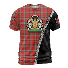 Personalized Clan Robertson Weathered Tartan Shirt with Scotland Coat of Arms & Custom Name RD58