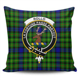 Clan Rollo Modern Tartan Crest Pillow Cover UI54 Clan Rollo Tartan Today