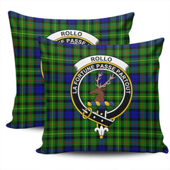 Clan Rollo Modern Tartan Crest Pillow Cover UI54 Clan Rollo Tartan Today