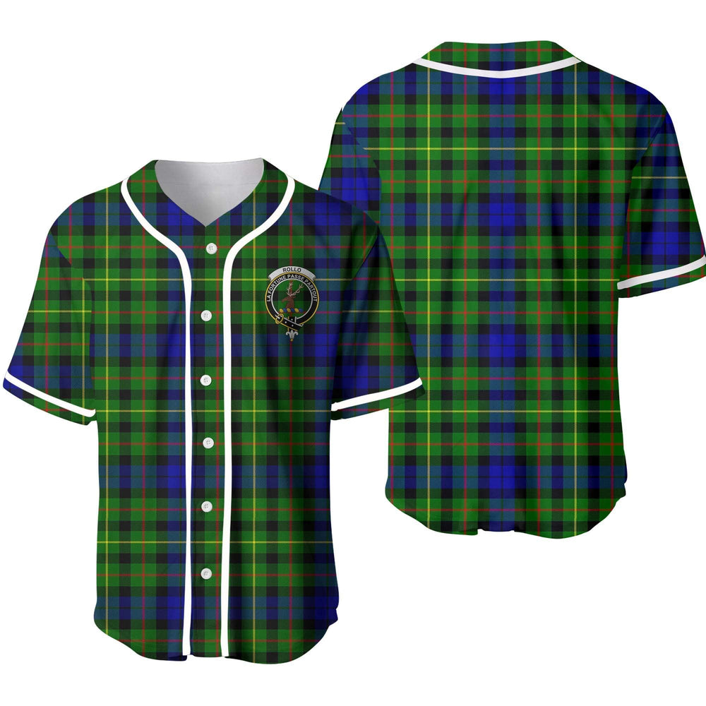Clan Rollo Tartan Unisex Baseball Jersey CQ34TT95 Clan Rollo Tartan Today