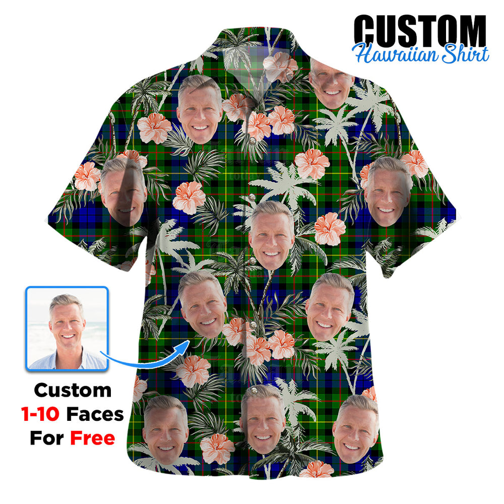 Clan Rollo Tartan Custom Face Hawaiian Shirt – Unisex Gift for Family Members, Summer Party PL97 Rollo Tartan Tartan Hawaii Shirt