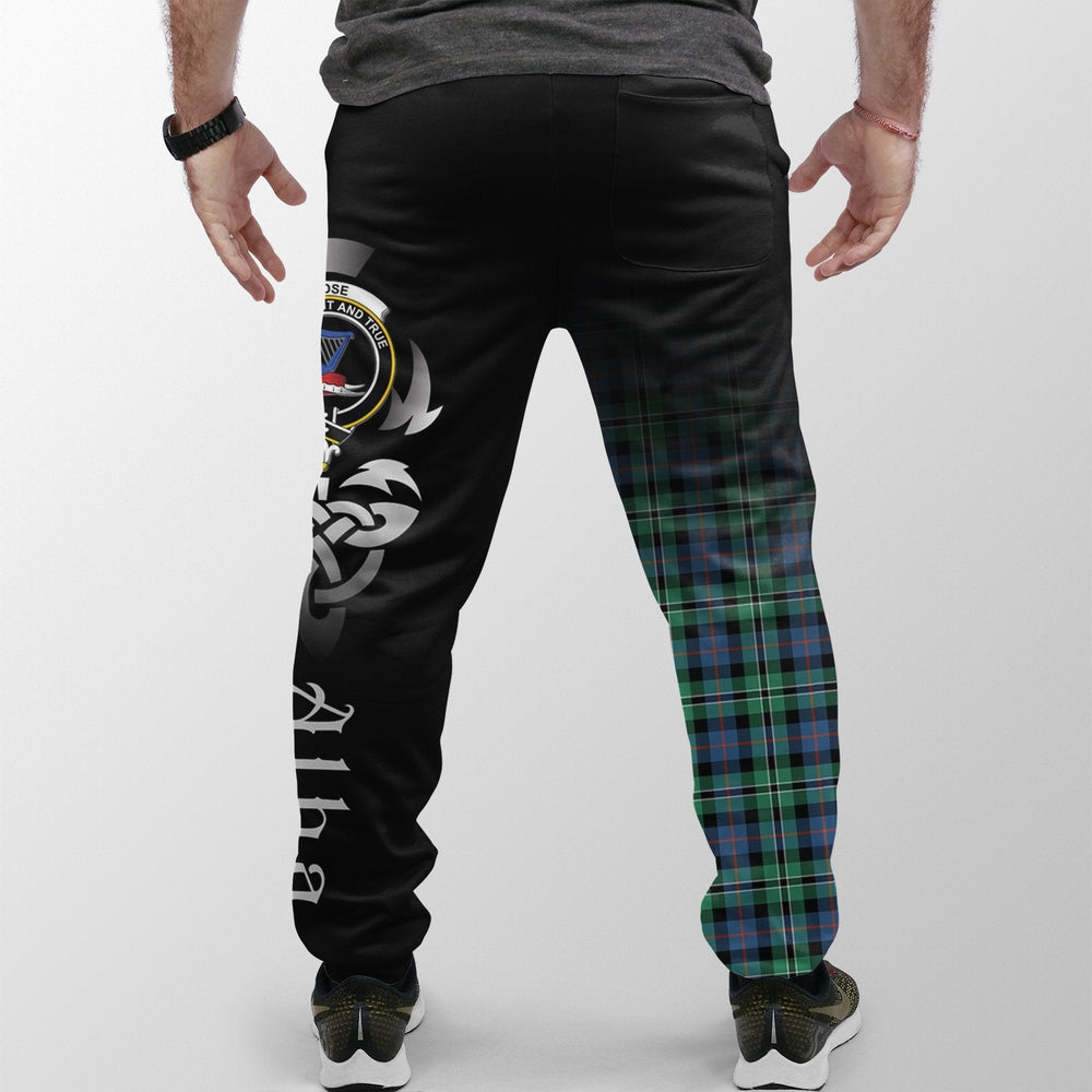 Clan Rose Hunting Ancient Tartan Crest Jogger Sweatpants Alba Celtic Style HF17 Clan Rose Tartan Today