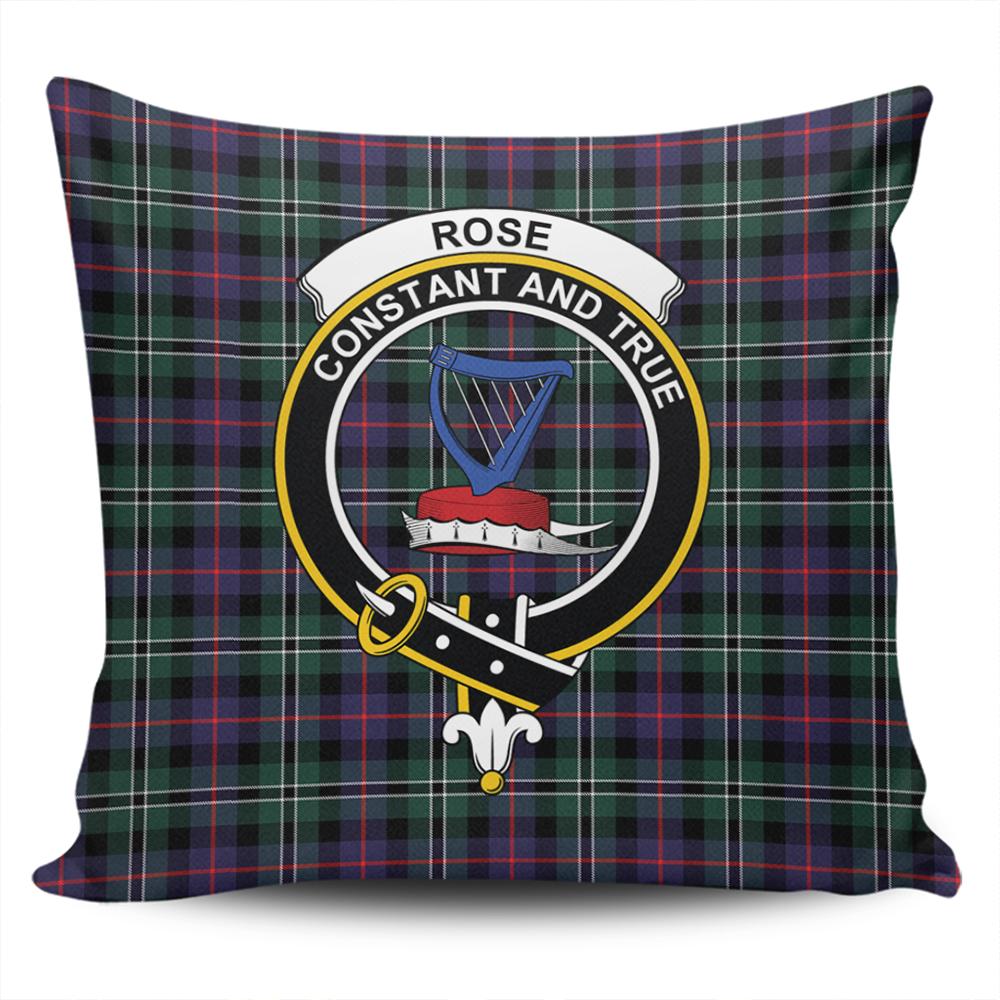 Clan Rose Hunting Modern Tartan Crest Pillow Cover UN32 Clan Rose Tartan Today