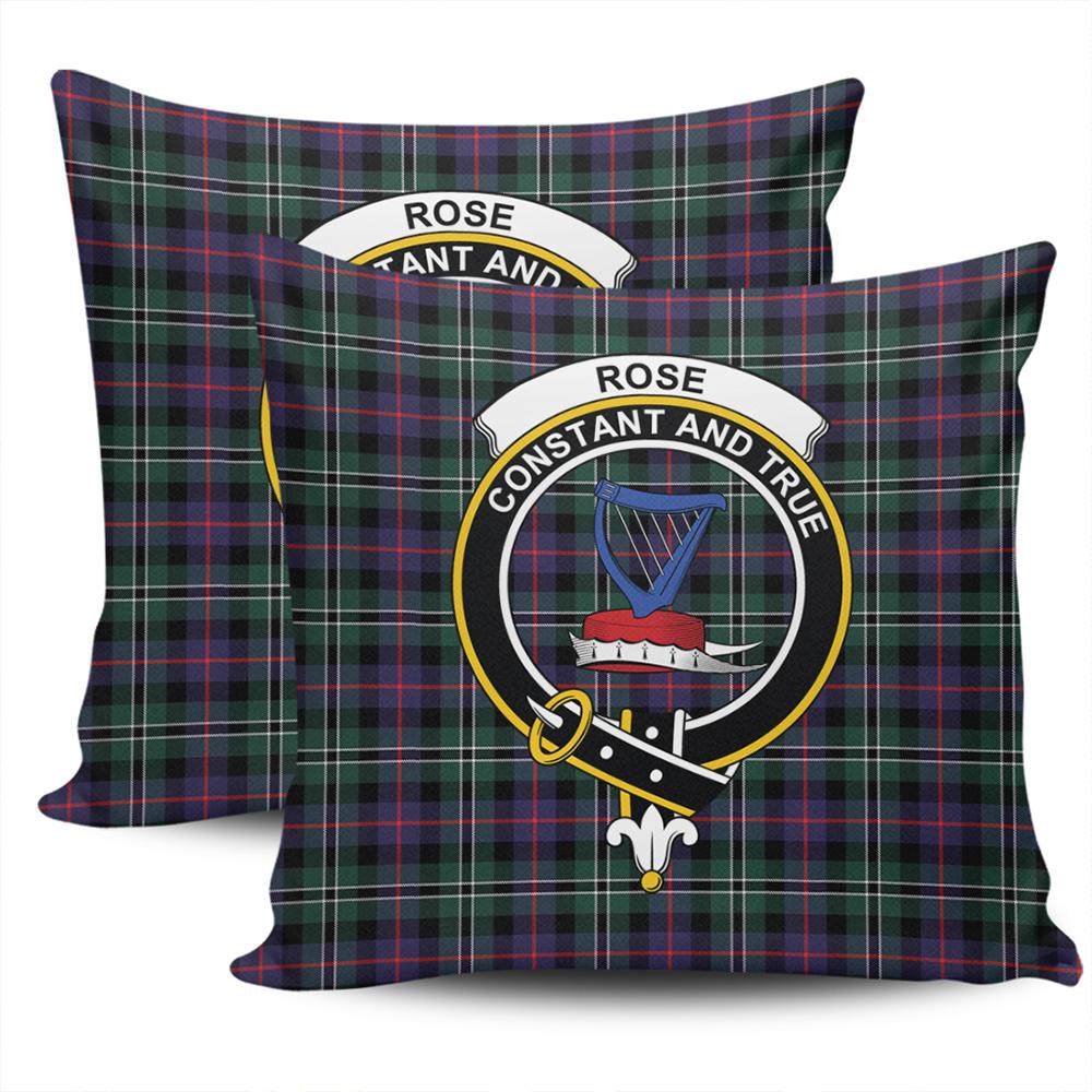 Clan Rose Hunting Modern Tartan Crest Pillow Cover UN32 Clan Rose Tartan Today