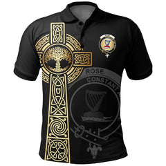 Clan Rose Clan Unisex Polo Shirt - Celtic Tree Of Life GO48 Rose Tartan Tartan Polo