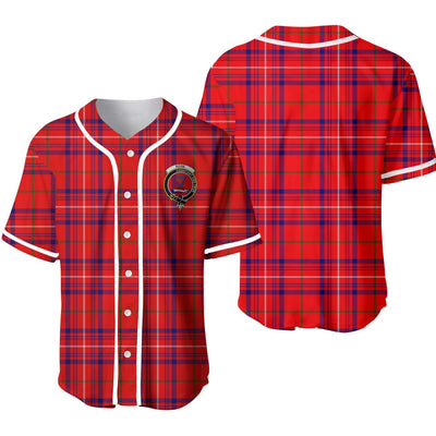 Clan Rose Tartan Unisex Baseball Jersey