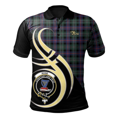 Clan Rose Hunting Modern Tartan Polo Shirt - Believe In Me Style
