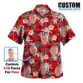 Clan Rose Tartan Custom Face Hawaiian Shirt – Unisex Gift for Family Members, Summer Party JI59 Rose Tartan Tartan Hawaii Shirt