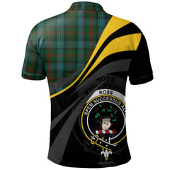Clan Ross Hunting 01 Tartan Polo Shirt - Royal Coat Of Arms Style RA40 Ross Hunting 01 Tartan Tartan Polo