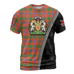 Personalized Clan Ross Ancient Tartan Shirt with Scotland Coat of Arms & Custom Name KA58