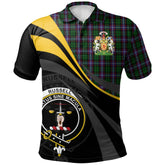 Clan Russell Tartan Polo Shirt - Royal Coat Of Arms Style DF92 Russell Tartan Tartan Polo