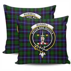 Clan Russell Modern Tartan Crest Pillow Cover DC34 Clan Russell Tartan Today