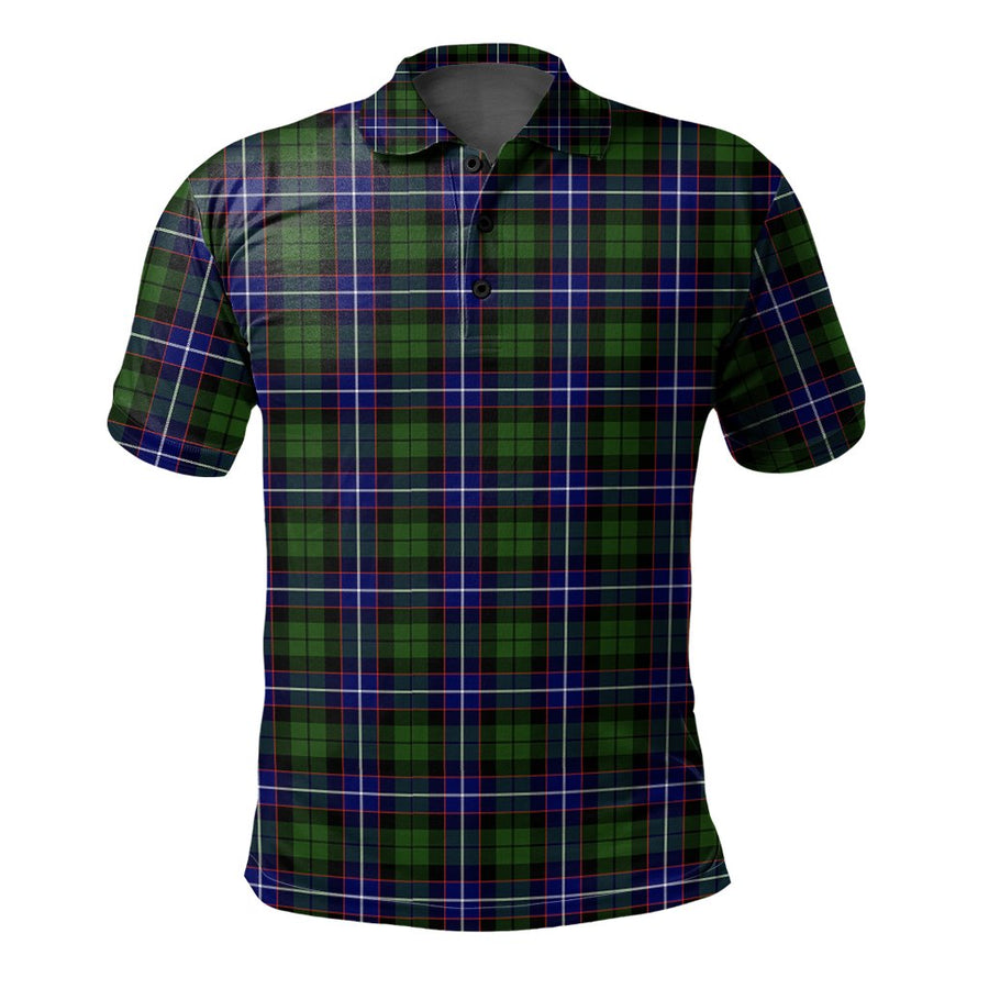 Clan Russell Modern Tartan Polo Shirt TC15 Russell Modern Tartan Tartan Polo