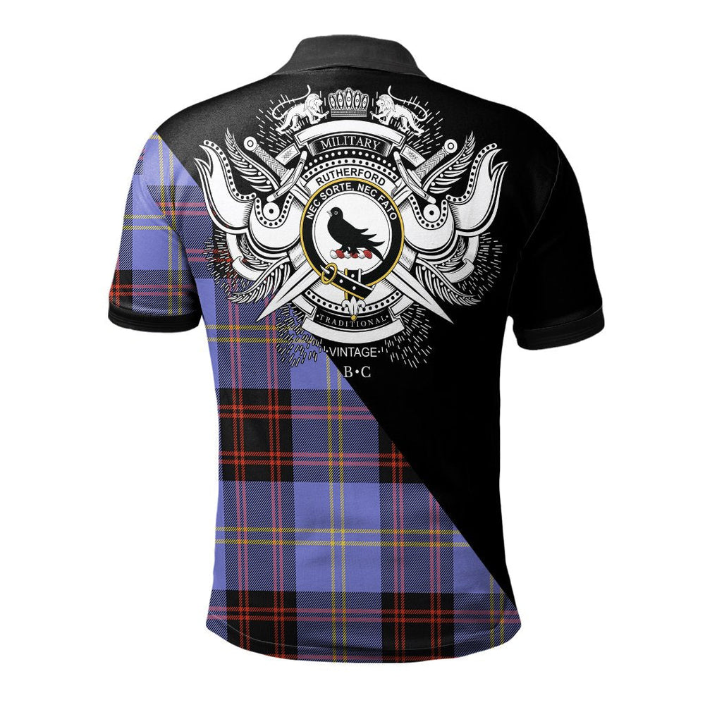 Clan Rutherford Clan - Military Polo Shirt MJ92 Rutherford Tartan Tartan Polo