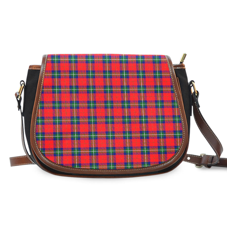 Clan Ruthven Modern Tartan Saddle Handbags DZ83 Clan Ruthven Tartan Today
