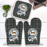 Clan Scott Green Modern Tartan Crest Oven Mitt And Pot Holder (2 Oven Mitts + 1 Pot Holder) YU64 Clan Scott (Scott Tartan) Tartan Today