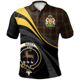 Clan Scott Hunting 01 Tartan Polo Shirt - Royal Coat Of Arms Style BS88 Scott Hunting 01 Tartan Tartan Polo