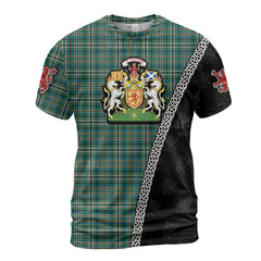 Personalized Clan Scott Green Ancient Tartan Shirt with Scotland Coat of Arms & Custom Name BL50