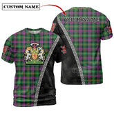 Selkirk Tartan Shirt with Scotland Coat of Arms & Custom Name QM93