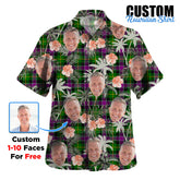 Clan Selkirk Tartan Custom Face Hawaiian Shirt – Unisex Gift for Family Members, Summer Party KZ41 Selkirk Tartan Tartan Hawaii Shirt