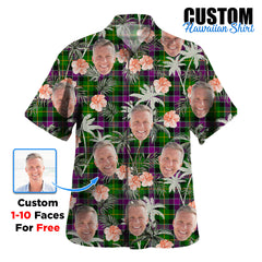 Clan Selkirk Tartan Custom Face Hawaiian Shirt – Unisex Gift for Family Members, Summer Party KZ41 Selkirk Tartan Tartan Hawaii Shirt