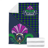 Clan Sempill Tartan Crest Premium Blanket Thistle Style UZ98 Clan Sempill Tartan Today