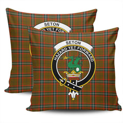 Clan Seton Hunting Modern Tartan Crest Pillow Cover SU80 Clan Seton Tartan Today