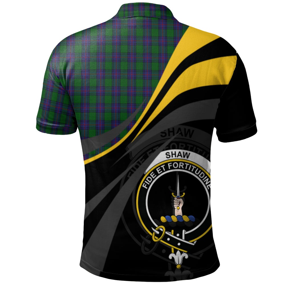 Clan Shaw Tartan Polo Shirt - Royal Coat Of Arms Style XC89 Shaw Tartan Tartan Polo