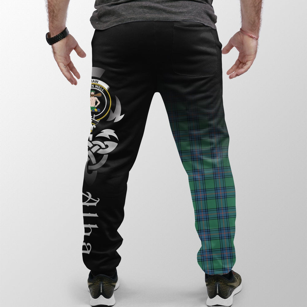 Clan Shaw Ancient Tartan Crest Jogger Sweatpants Alba Celtic Style JB42 Clan Shaw Tartan Today