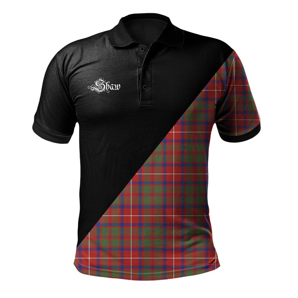 Clan Shaw Red Modern Clan - Military Polo Shirt XJ23 Shaw Red Modern Tartan Tartan Polo