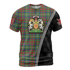 Personalized Clan Shaw Green Modern Tartan Shirt with Scotland Coat of Arms & Custom Name JK61
