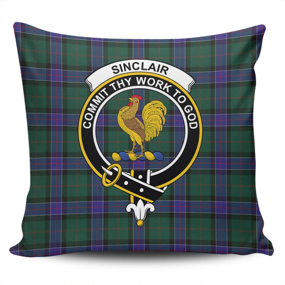 Clan Sinclair Hunting Modern Tartan Crest Pillow Cover CM44 Clan Sinclair Tartan Today