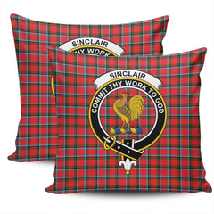 Clan Sinclair Modern Tartan Crest Pillow Cover PF76 Clan Sinclair Tartan Today