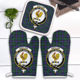 Clan Sinclair Hunting Modern Tartan Crest Oven Mitt And Pot Holder (2 Oven Mitts + 1 Pot Holder) EE96 Clan Sinclair Tartan Today