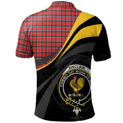 Clan Sinclair Modern Tartan Polo Shirt - Royal Coat Of Arms Style ES84 Sinclair Modern Tartan Tartan Polo