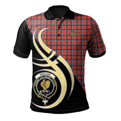 Clan Sinclair Modern Tartan Polo Shirt - Believe In Me Style YJ16