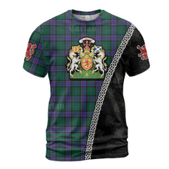 Personalized Clan Sinclair Hunting Modern Tartan Shirt with Scotland Coat of Arms & Custom Name BR37
