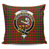 Clan Skene Modern Tartan Crest Pillow Cover RH64 Clan Skene Tartan Today