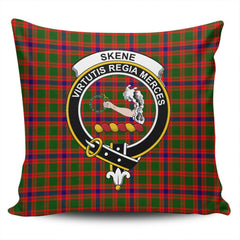 Clan Skene Modern Tartan Crest Pillow Cover RH64 Clan Skene Tartan Today
