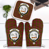 Clan Skene Modern Tartan Crest Oven Mitt And Pot Holder (2 Oven Mitts + 1 Pot Holder) ZO65 Clan Skene Tartan Today