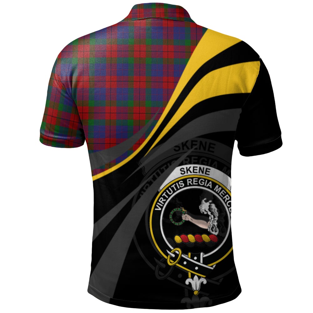 Clan Skene of Cromar 01 Tartan Polo Shirt - Royal Coat Of Arms Style HV38 Skene of Cromar 01 Tartan Tartan Polo