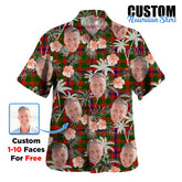 Clan Skene Modern Tartan Custom Face Hawaiian Shirt – Unisex Gift for Family Members, Summer Party JP65 Skene Modern Tartan Tartan Hawaii Shirt