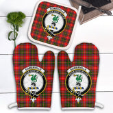 Clan Somerville Modern Tartan Crest Oven Mitt And Pot Holder (2 Oven Mitts + 1 Pot Holder) PA62 Clan Somerville Tartan Today