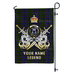 Custom Name Clan Spalding Murray of Atholl Modern Tartan Garden Flag with Clan Crest and the Golden Sword of Courageous Legacy NJ67