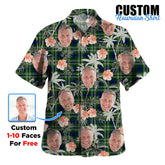 Clan Spottiswood (Tweedside) Tartan Custom Face Hawaiian Shirt – Unisex Gift for Family Members, Summer Party ON76 Spottiswood (Tweedside) Tartan Tartan Hawaii Shirt