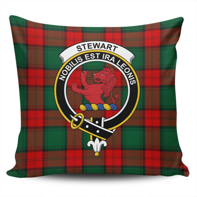 Clan Stewart Atholl Modern Tartan Crest Pillow Cover