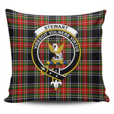 Clan Stewart Black Tartan Crest Pillow Cover JQ34 Clan Stewart Tartan Today