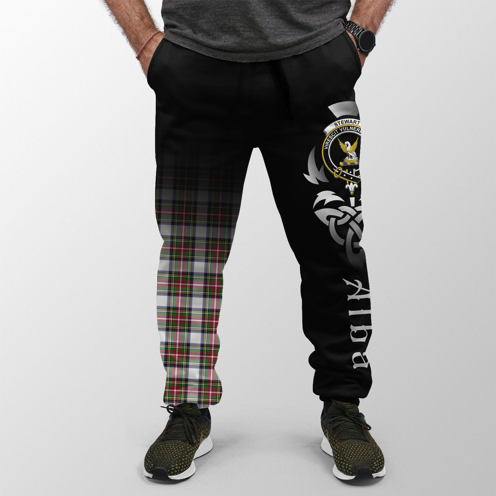 Clan Stewart Dress Modern Tartan Crest Jogger Sweatpants Alba Celtic Style SZ74 Clan Stewart Tartan Today